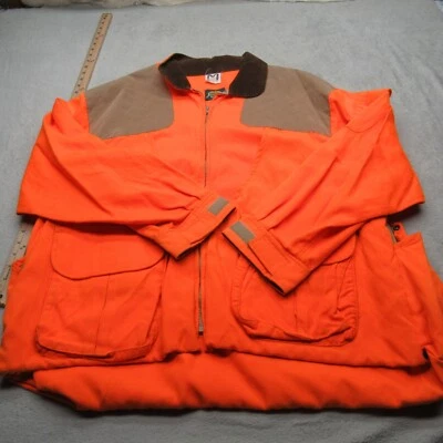Chaqueta Cabelas Hombres XL Naranja Cuello Pana Tierras Altas Caza de Aves EE. UU. DE COLECCIÓN LEER Foto 1 de 4