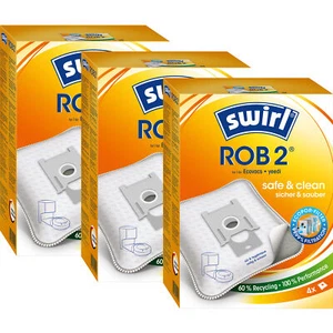 SWIRL Staubsaugerbeutel Rob 2 EcoPor® für Ecovacs, Yeedi 12 Beutel - Bild 1 von 12