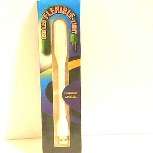 Flexible USB LED Light Laptop PC Keyboard White Lamp Notebook Stocking Stuffer - Picture 1 of 12