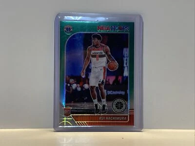 2019-20 NBA Hoops Premium Rui Hachimura Teal Prizm SP Rookie #206 Wizards 1474 - Image 1 of 2