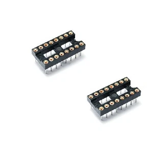 50 pz Adattatore Presa IC Rotonda 16Pin DIP SIP Tipo Saldato Placcato Oro Lavorato - Foto 1 di 1