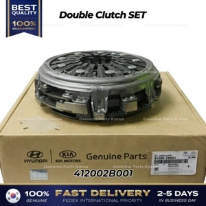 ⭐Genuine⭐ Double Clutch SET 412002B001 for Hyundai Elantra Ioniq Kia Niro - Picture 1 of 4