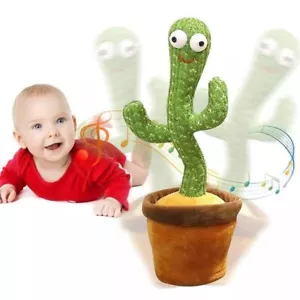 CACTUS PARLANTE BALLA SUONA RIPETE BAMBINI GIOCO PELUCHE DIVERTENTE - Foto 1 di 1