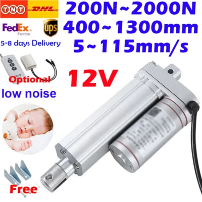 DC 12V 200N 700N 900N 2000N Electric Linear Actuator 400mm ~ 1300mm 900mm 1000mm - Image 1 of 4