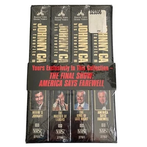 Johnny Carson Collection His Favorite Moments THE TONIGHT SHOW 4 VHS Tapes NEW - Picture 1 of 7