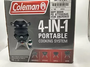 NIB Coleman Coleman 4 In 1 Portable Cooking System Black - Picture 1 of 2