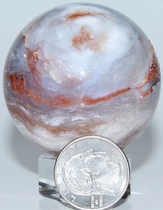 AAA Ágata Roja Brasileña Esfera / 2.09" (53.08 mm) / 7.10 oz (201.28 gr) 3522 - Imagen 1 de 16