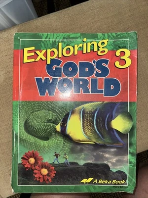 ABEKA - EXPLORING GOD'S WORLD 3, Third Edition,  1996, Third Grade Student Book - Image 1 of 4