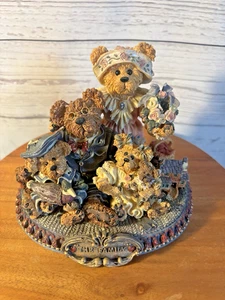 Figura de Gary Tina Matt & Bailey Boyds Bears Resin 1999 From Our Home to Yours - Imagen 1 de 5