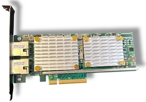 QLogic QLE8442-RJ 10GbE RJ45 Dual Port Network Adapter IBM 49Y7912 PCIe - Picture 1 of 7