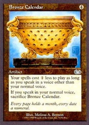 MTG magic cards 1x Bronze Calendar Unglued Light Play, English - Image 1 of 1