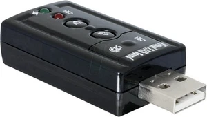 USB Sound Adapter 7.1 - DeLock -Virtual 7.1 Sound - Xear 3D Sound - mit Funktion - Afbeelding 1 van 1
