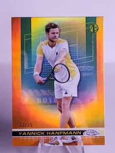 YANNICK HANFMANN 2024 Topps Chrome Tennis Orange Refractor /25  - Picture 1 of 3