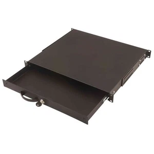 DIGITUS Professional 1HE Dokumentenablage abschließbar 44x481x400mm Schwarz - Bild 1 von 1