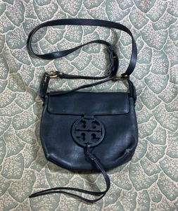Tory Burch Miller Black Leather Crossbody Bag - Picture 1 of 5