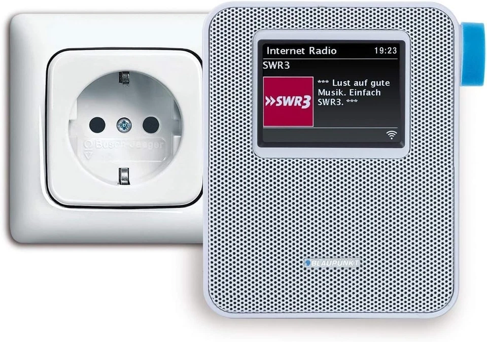 Blaupunkt PIB 100 Steckdosenradio WLAN UKW Bluetooth Farbdisplay Weiß, NEU - Bild 1 von 4