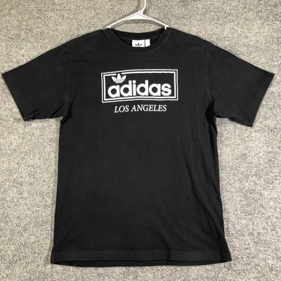 Adidas Men's T-Shirt Mens Medium Trefoil Graphic Athletic Short Sleeve Black - Image 1 of 3