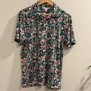 Chubbies Größe Small The Bloomerang Performance Polo Freizeit Golf adretter Stretch - Bild 1 von 9