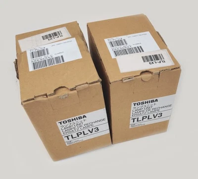 Toshiba TLP-LV3 Proyector Lámpara Bombilla Repuesto TLP-S10U Proyector LOTE DE 2 NUEVO Foto 1 de 4