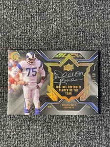 2009 Upper Deck Black Deacon Jones #BPS-DJ Auto #ED/50 1967 DPOY! HOF RAMS - Bild 1 von 2