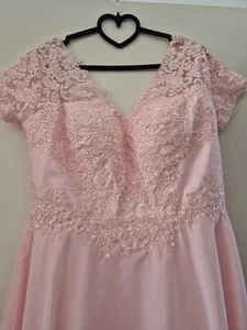 festliches Kleid Rosa Gr. 44 Neu - Bild 1 von 6