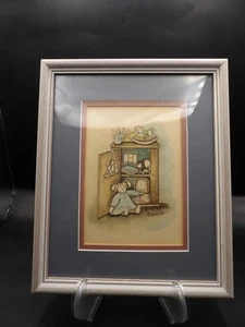 Margaret B Toy Chest Matted and Framed Print 11"x9" - Picture 1 of 4
