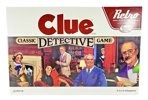 Hasbro CLUE Classic Detective Game Retro Series 1986 Edition Board Game Complete - Picture 1 of 13