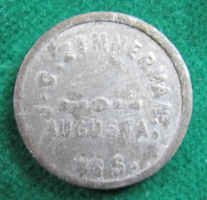 unlisted Augusta WISCONSIN token good for 5c in trade  J.C. Zimmerman - Picture 1 of 2