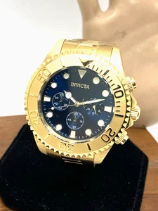 Reloj Hombre Invicta 36974 Pro Diver Cuarzo Cronógrafo Oro Acero Esfera Azul 47mm - Imagen 1 de 14