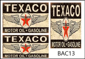 CALCOMANÍAS BAC13 ESCALA 1:24 1:25 LETRERO DE GASOLINERA TEXACO GARAJE EDIFICIO TOBOGÁN ACUÁTICO - Imagen 1 de 1