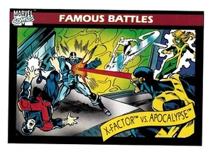 Marvel Universe Famous Battles Karte #117 X-Factor vs Apocalypse, 1990 - Bild 1 von 2