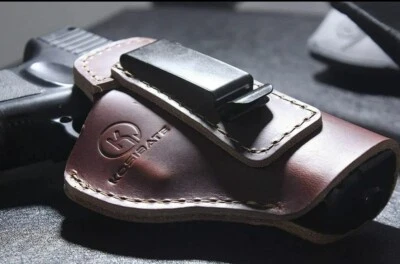 IWB Leather Gun Holster For Kel-Tec PMR-30 - Image 1 of 4