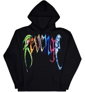 Felpa nera con cappuccio uomo Revenge Trippie Redd logo arco taglia S-XXL - Foto 1 di 34
