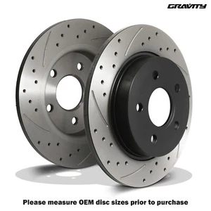 DISCOS DE FRENO TRASEROS RANURADOS PERFORADOS 304 MM PARA LAND ROVER DISCOVERY 2 L318 98-04 - Imagen 1 de 10