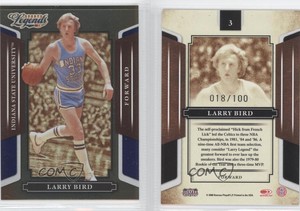 2008 Donruss Americana Sports Legends Mirror Blue /100 Larry Bird #3 HOF