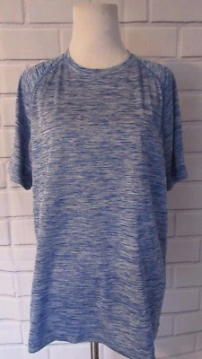 Camiseta MONDETTA Talla Mediana Azul Top Entrenamiento Manga Corta Gimnasio Atlético Correr Foto 1 de 4