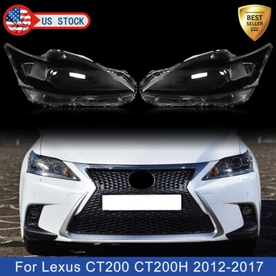 Cubierta de lente de faro lateral izquierdo y derecho para Lexus CT200 CT200h 2012-2017 Foto 1 de 4