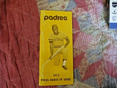 1973 SAN DIEGO PADRES MEDIA GUIDE Press Book Program Yearbook NATE COLBERT AD - Image 1 of 2