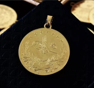 🌸Resat Altin Türkische Goldmünze  22 Ayar Altin KAPLAMA Vergoldet  22mm🌸 - Bild 1 von 5