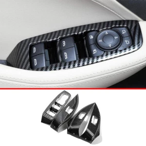 Carbon Fiber Style Window Lift Glass Control Panel 4pcs For Cadillac CT5 20-2022 - Picture 1 of 6