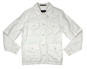 TODD SNYDER Italian Linen 4-pocket Safari Shirt Jacket White sz M NEW TAG $398 - Picture 1 of 12