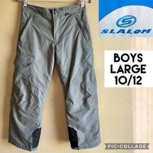 Slalom Jugend L 10/12 Schneehose Winter Ski Snowboard wasserdicht isoliert grau - Bild 1 von 12