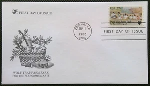 Scott 2018 FDC Wolf Trap Farm Park Performing Arts Readers Digest Cachet - Picture 1 of 3