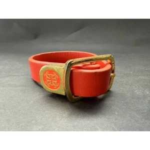 Brazalete Rústico CHARAY Banda Naranja Hebilla Dorada - Imagen 1 de 4