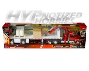 NUEVO CAMIÓN GRÚA RAY 1:32 FREIGHTLINER 114SD CON PLATAFORMA PLANA Y ACCESORIOS 10993 - Imagen 1 de 2