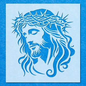 Stencil di Natale Gesù Cristo, Mylar Aerografo Pittura Arte da Parete Artigianato - Foto 1 di 42