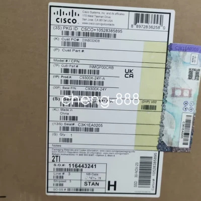 1PCS Cisco Enterprise network switch C9300X-24Y-A new via FedEx or DHL - Image 1 of 3