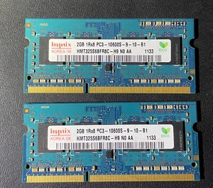 Hynix PC3-10600 (DDR3-1333) 2 GB SO-DIMM 1333 MHz PC3-10600 DDR3 Memory... - Picture 1 of 1