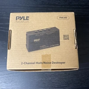 Pyle - 2-Channel Hum Noise Feedback Earth Loop Destroyer PHE300 - Picture 1 of 2