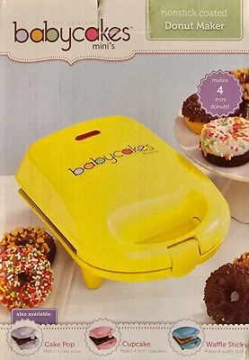 Babycakes Mini Donut Maker, Amarillo - NUEVO Foto 1 de 3